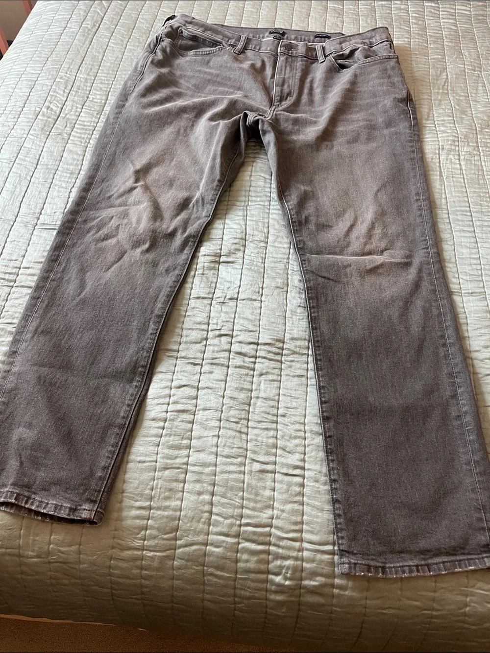 J. Crew Men's Gray Straight-Leg Chinos